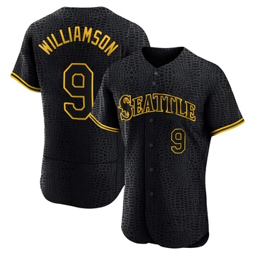 Ben Williamson Men's Authentic Seattle Mariners Black Snake Skin City Jersey