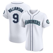Ben Williamson Men's Elite Seattle Mariners White Home Jersey