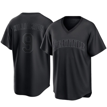 Ben Williamson Men's Replica Seattle Mariners Black Pitch Fashion Jersey