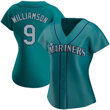 Ben Williamson Women's Authentic Seattle Mariners Aqua Alternate Jersey