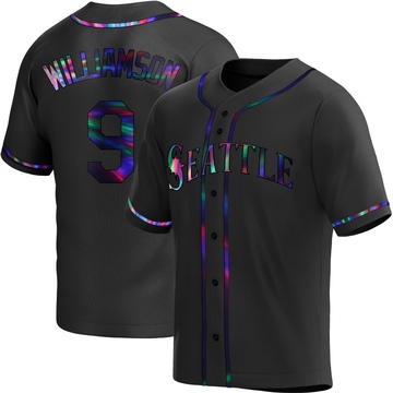 Ben Williamson Youth Replica Seattle Mariners Black Holographic Alternate Jersey