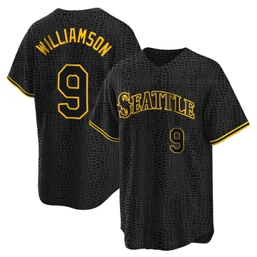 Ben Williamson Youth Replica Seattle Mariners Black Snake Skin City Jersey
