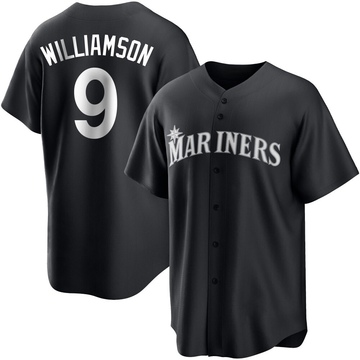 Ben Williamson Youth Replica Seattle Mariners Black/White Jersey