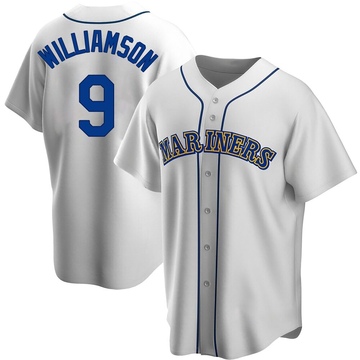 Ben Williamson Youth Replica Seattle Mariners White Home Cooperstown Collection Jersey