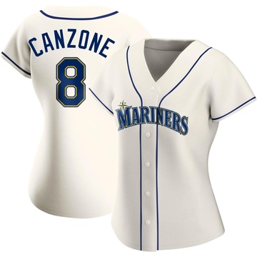 Dominic Canzone Women's Authentic Seattle Mariners Cream Alternate Jersey