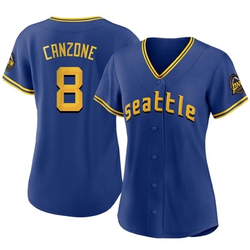 Dominic Canzone Women's Replica Seattle Mariners Royal 2023 City Connect Jersey