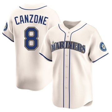 Dominic Canzone Youth Limited Seattle Mariners Cream Alternate Jersey
