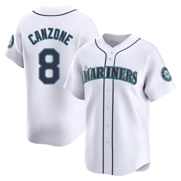 Dominic Canzone Youth Limited Seattle Mariners White Home Jersey