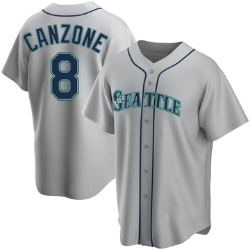 Dominic Canzone Youth Replica Seattle Mariners Gray Road Jersey
