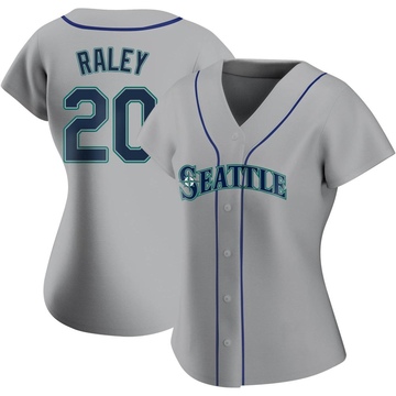 Luke Raley Women's Authentic Seattle Mariners Gray Road Jersey