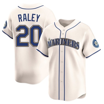 Luke Raley Youth Limited Seattle Mariners Cream Alternate Jersey