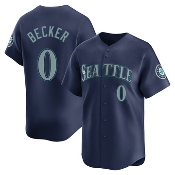 Nick Becker Youth Limited Seattle Mariners Navy Road Jersey