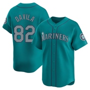 Nick Davila Men's Limited Seattle Mariners Aqua Alternate Jersey