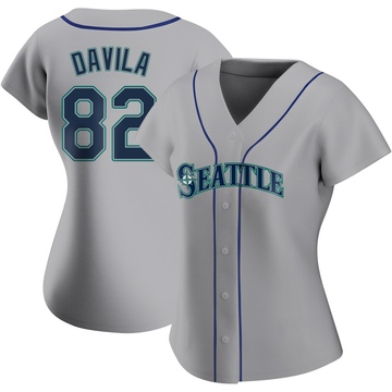 Nick Davila Women's Authentic Seattle Mariners Gray Road Jersey