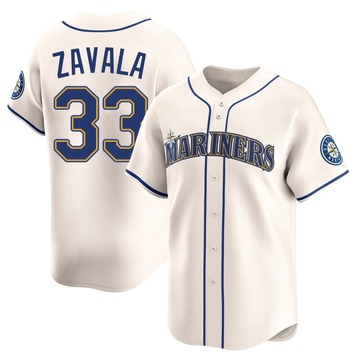 Seby Zavala Youth Limited Seattle Mariners Cream Alternate Jersey