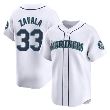 Seby Zavala Youth Limited Seattle Mariners White Home Jersey